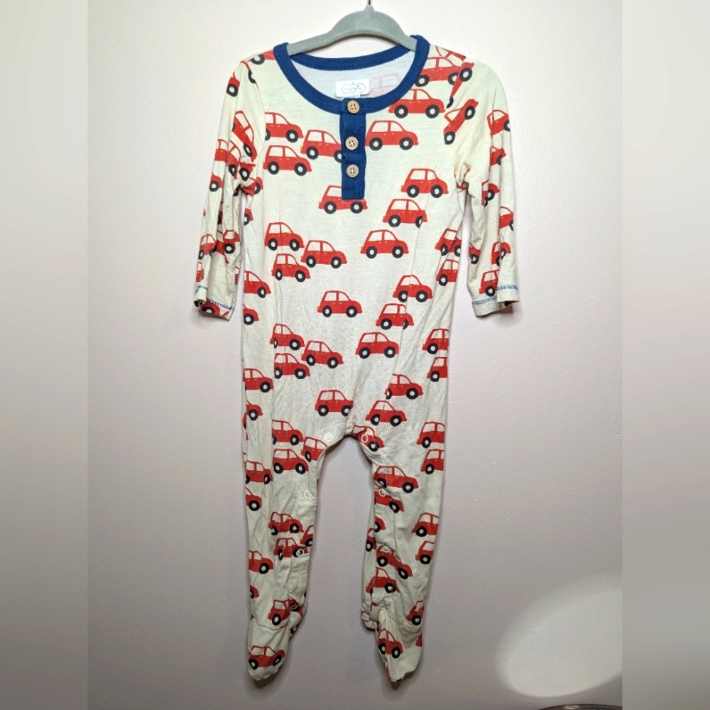 Mud Pie Boutique Bamboo Kids Car Print Sleeper